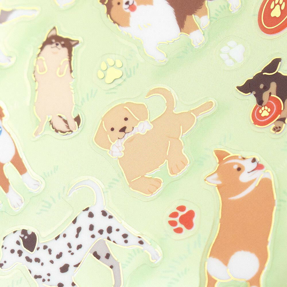 Dog Foil Stamped Sticker Sheet