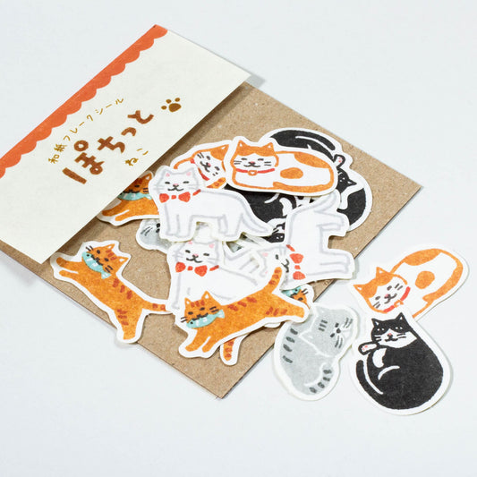 Cats Pochitto Series Washi Sticker Flake