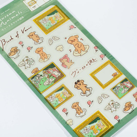 The Birth of Venus Museum Animals Sticker Sheet