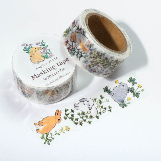 Bunny & Wild Flowers Washi Tape