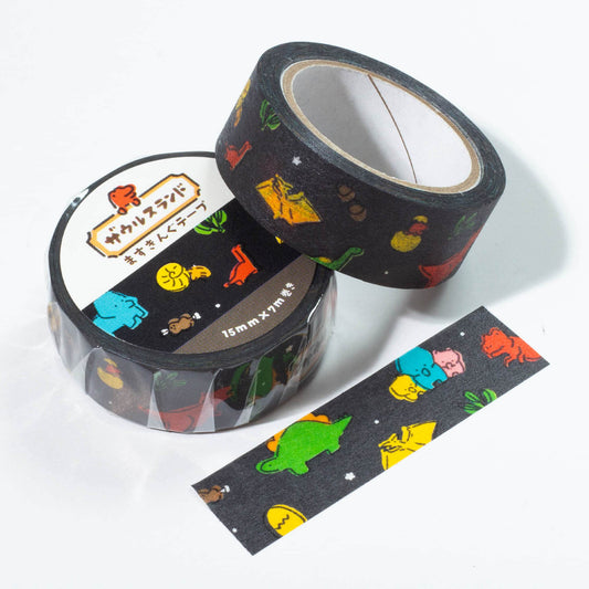 Saurus Land This Way and That Way Washi Tape