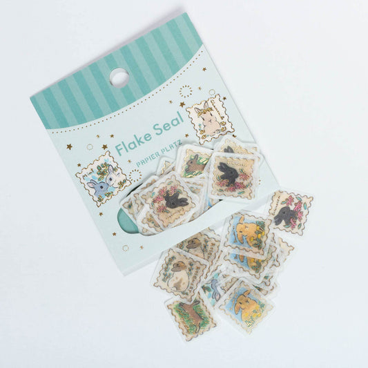 Bunny Stamps Sticker Flake