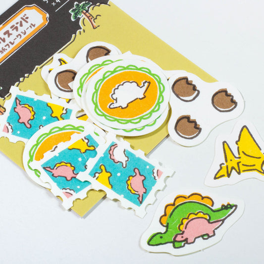 Saurus Land Stegosaurus Washi Sticker Flake