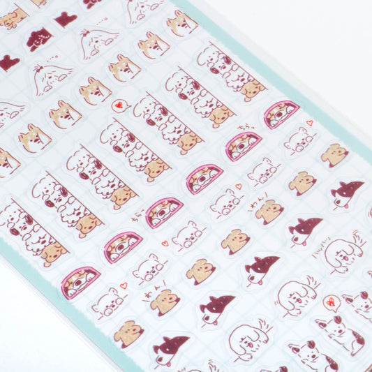 Hyokkori Doggy Planner Sticker Sheet