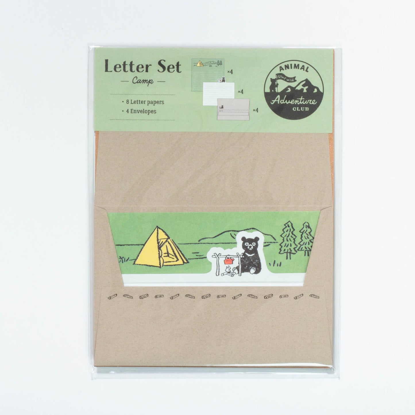 Animal Adventure Club Letter Set Camping