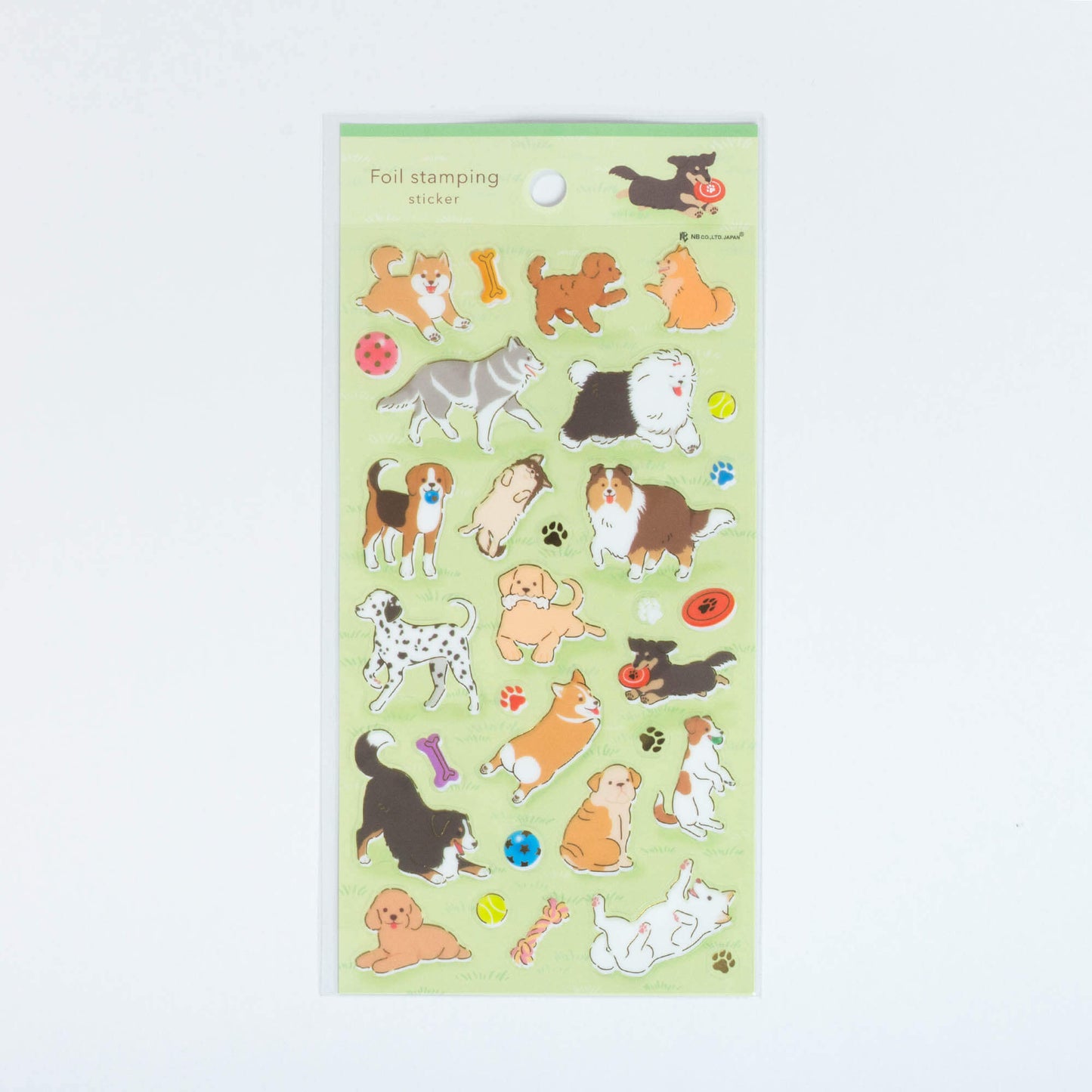 Dog Foil Stamped Sticker Sheet