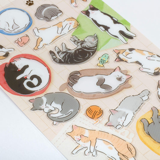 Cat Foil Stamped Sticker Sheet